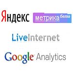 Счетчики Яндекса, Google и LiveInternet